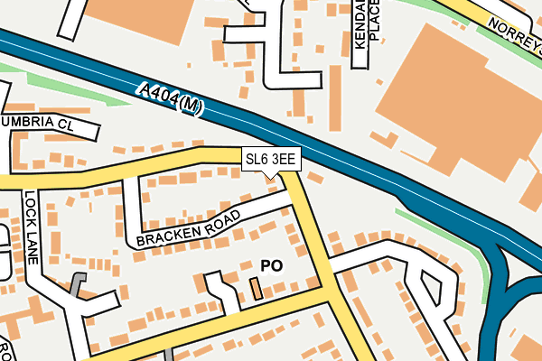 SL6 3EE map - OS OpenMap – Local (Ordnance Survey)