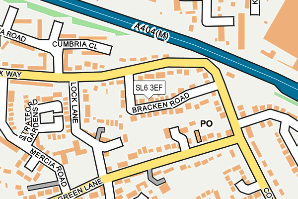 SL6 3EF map - OS OpenMap – Local (Ordnance Survey)