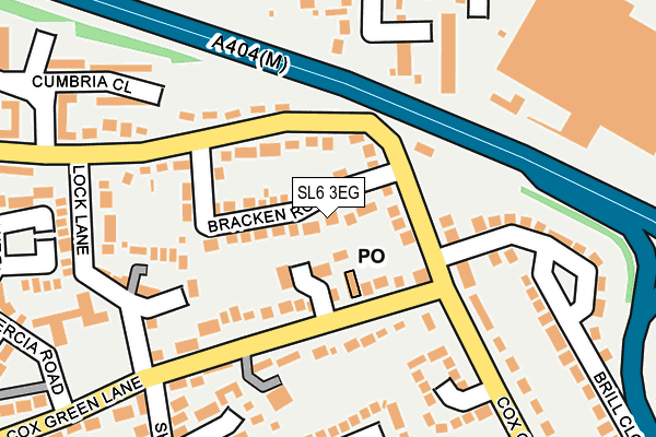SL6 3EG map - OS OpenMap – Local (Ordnance Survey)