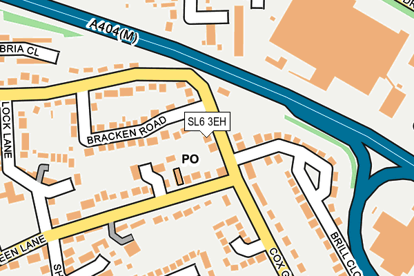SL6 3EH map - OS OpenMap – Local (Ordnance Survey)