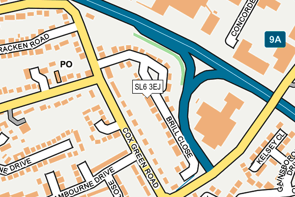 SL6 3EJ map - OS OpenMap – Local (Ordnance Survey)