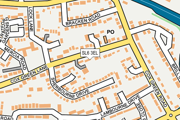 SL6 3EL map - OS OpenMap – Local (Ordnance Survey)