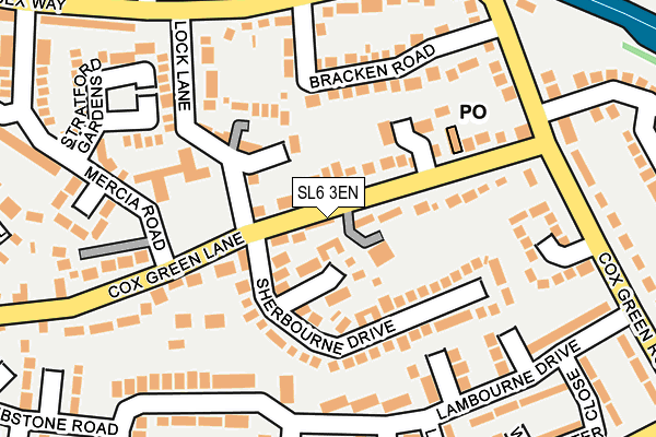 SL6 3EN map - OS OpenMap – Local (Ordnance Survey)