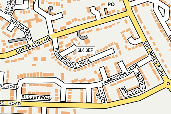 SL6 3EP map - OS OpenMap – Local (Ordnance Survey)