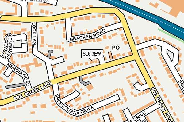 SL6 3EW map - OS OpenMap – Local (Ordnance Survey)