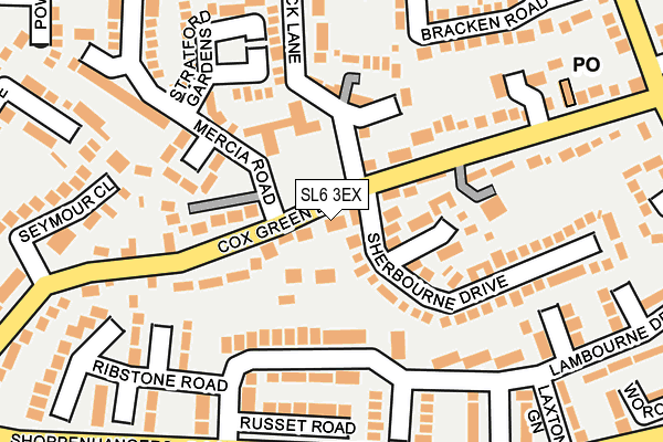 SL6 3EX map - OS OpenMap – Local (Ordnance Survey)