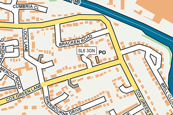 SL6 3GN map - OS OpenMap – Local (Ordnance Survey)