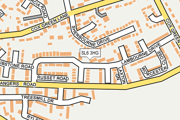 SL6 3HG map - OS OpenMap – Local (Ordnance Survey)