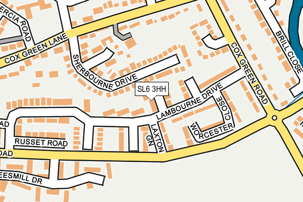 SL6 3HH map - OS OpenMap – Local (Ordnance Survey)
