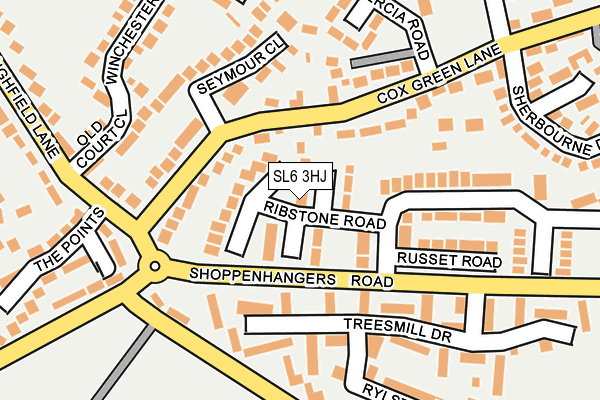 SL6 3HJ map - OS OpenMap – Local (Ordnance Survey)