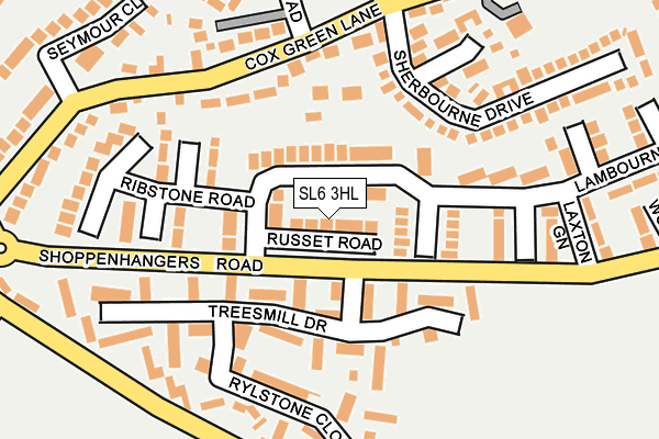SL6 3HL map - OS OpenMap – Local (Ordnance Survey)
