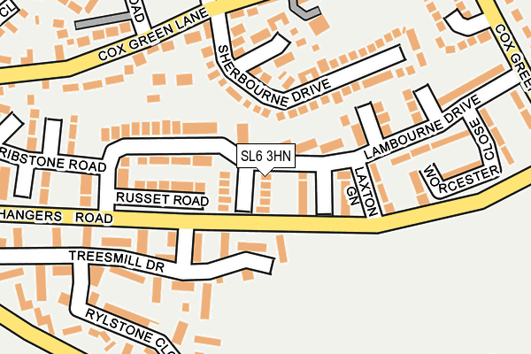 SL6 3HN map - OS OpenMap – Local (Ordnance Survey)