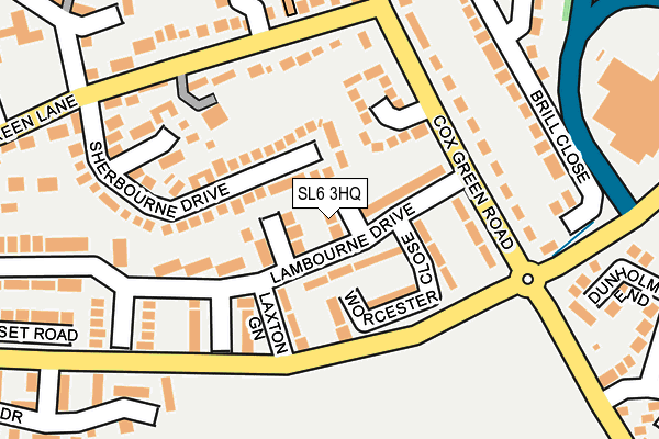 SL6 3HQ map - OS OpenMap – Local (Ordnance Survey)