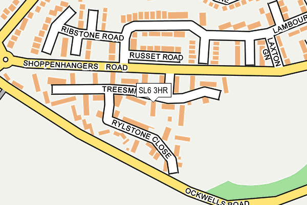 SL6 3HR map - OS OpenMap – Local (Ordnance Survey)