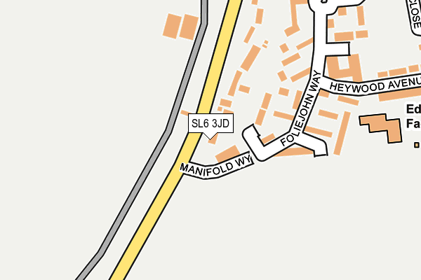 SL6 3JD map - OS OpenMap – Local (Ordnance Survey)