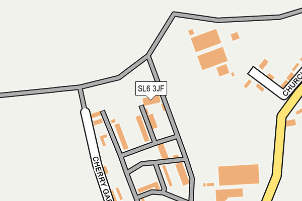 SL6 3JF map - OS OpenMap – Local (Ordnance Survey)