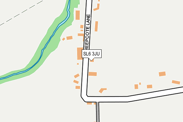 SL6 3JU map - OS OpenMap – Local (Ordnance Survey)