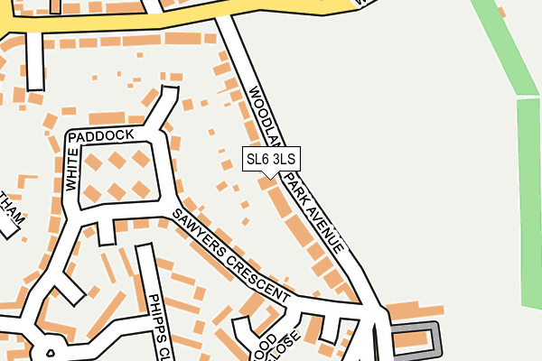 SL6 3LS map - OS OpenMap – Local (Ordnance Survey)