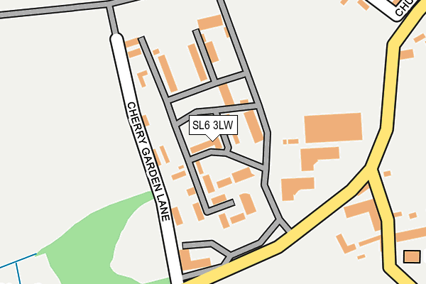 SL6 3LW map - OS OpenMap – Local (Ordnance Survey)
