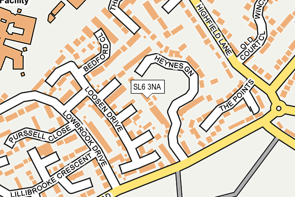 SL6 3NA map - OS OpenMap – Local (Ordnance Survey)