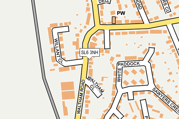 SL6 3NH map - OS OpenMap – Local (Ordnance Survey)