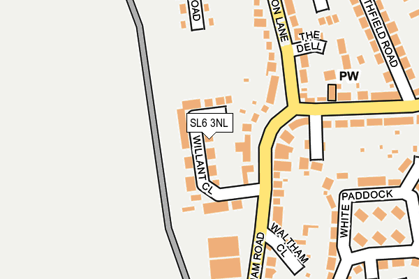 SL6 3NL map - OS OpenMap – Local (Ordnance Survey)
