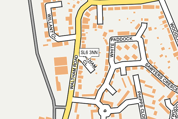 SL6 3NN map - OS OpenMap – Local (Ordnance Survey)