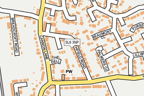 SL6 3NP map - OS OpenMap – Local (Ordnance Survey)