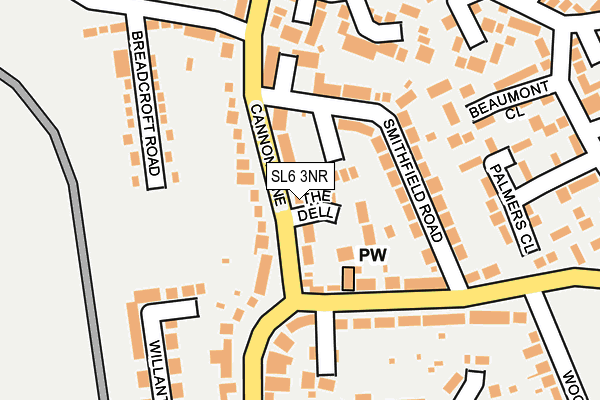 SL6 3NR map - OS OpenMap – Local (Ordnance Survey)