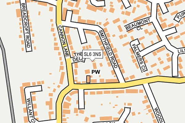 SL6 3NS map - OS OpenMap – Local (Ordnance Survey)