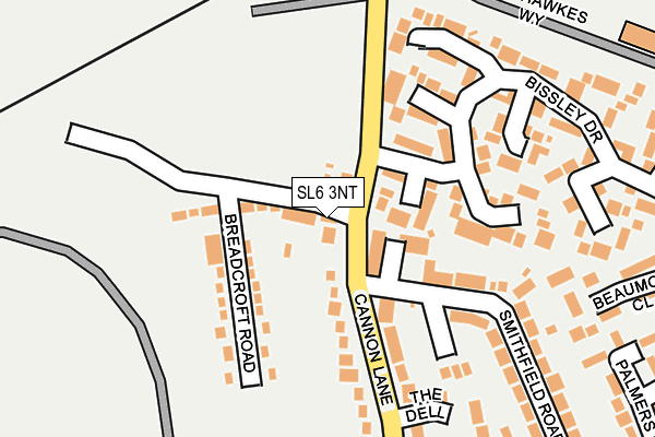 SL6 3NT map - OS OpenMap – Local (Ordnance Survey)