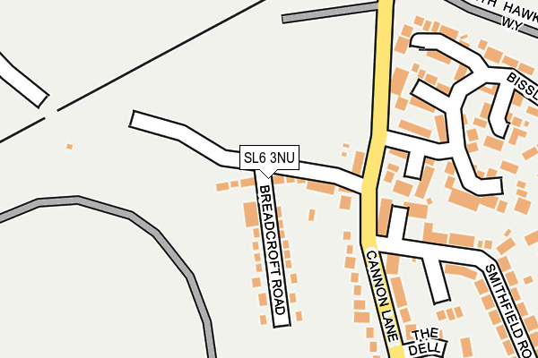 SL6 3NU map - OS OpenMap – Local (Ordnance Survey)