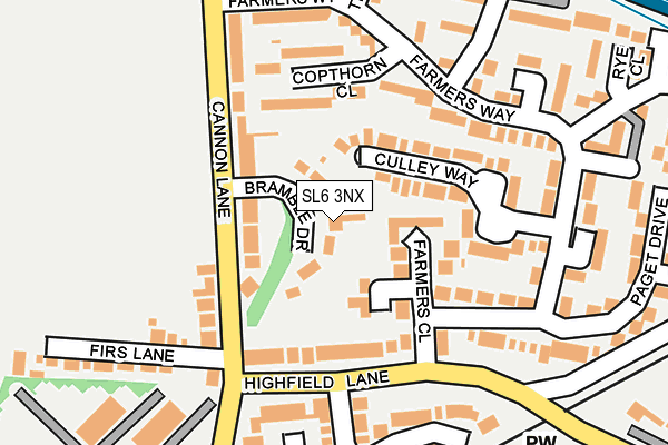 SL6 3NX map - OS OpenMap – Local (Ordnance Survey)