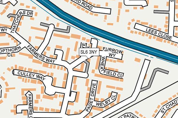 SL6 3NY map - OS OpenMap – Local (Ordnance Survey)