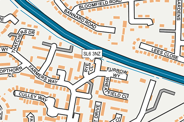 SL6 3NZ map - OS OpenMap – Local (Ordnance Survey)