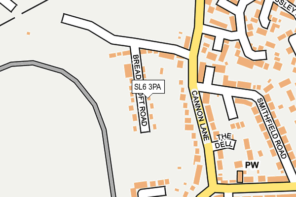 SL6 3PA map - OS OpenMap – Local (Ordnance Survey)