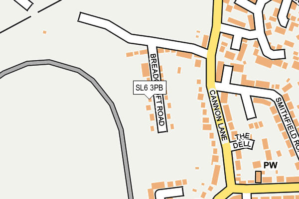 SL6 3PB map - OS OpenMap – Local (Ordnance Survey)