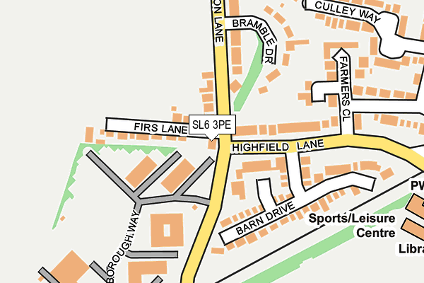 SL6 3PE map - OS OpenMap – Local (Ordnance Survey)