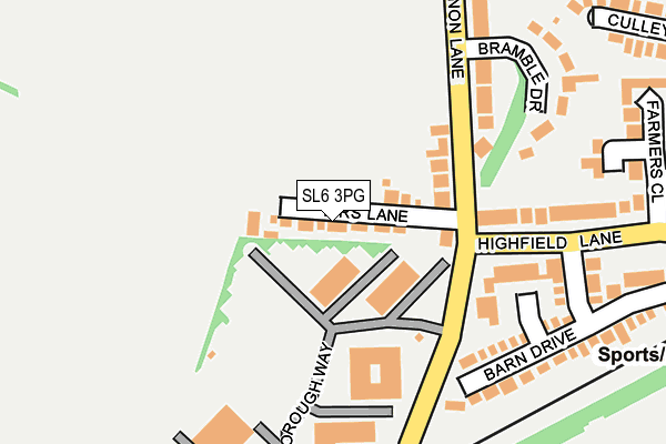 SL6 3PG map - OS OpenMap – Local (Ordnance Survey)