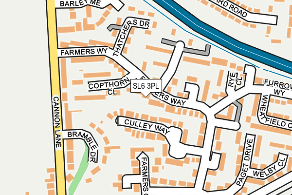 SL6 3PL map - OS OpenMap – Local (Ordnance Survey)