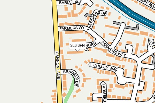 SL6 3PN map - OS OpenMap – Local (Ordnance Survey)