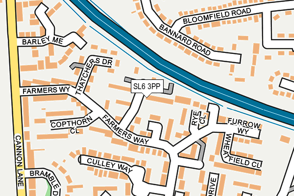 SL6 3PP map - OS OpenMap – Local (Ordnance Survey)