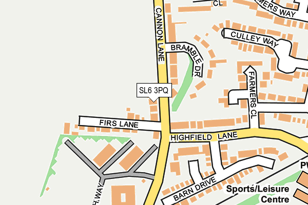 SL6 3PQ map - OS OpenMap – Local (Ordnance Survey)