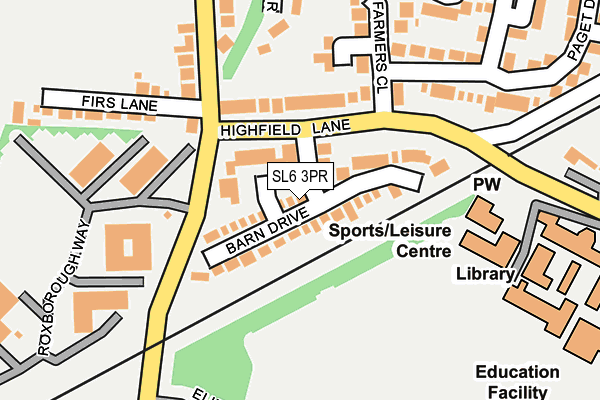 SL6 3PR map - OS OpenMap – Local (Ordnance Survey)
