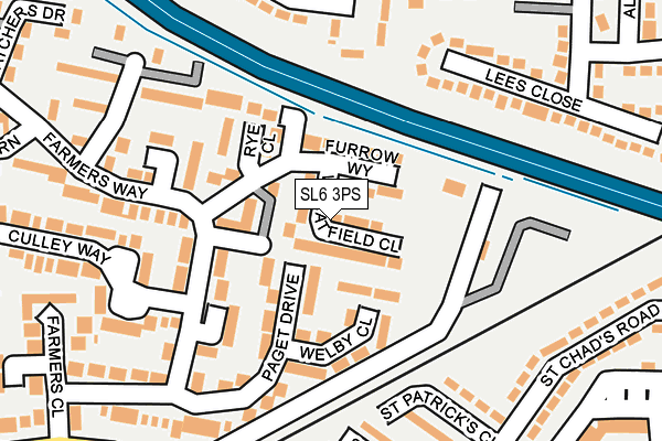 SL6 3PS map - OS OpenMap – Local (Ordnance Survey)