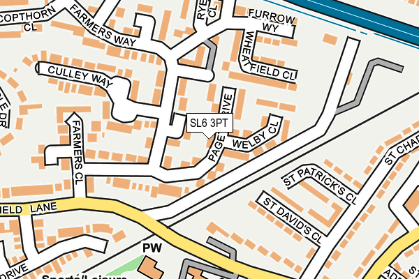 SL6 3PT map - OS OpenMap – Local (Ordnance Survey)