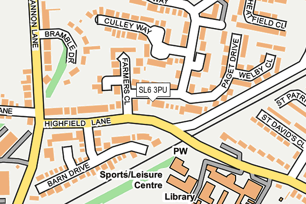 SL6 3PU map - OS OpenMap – Local (Ordnance Survey)