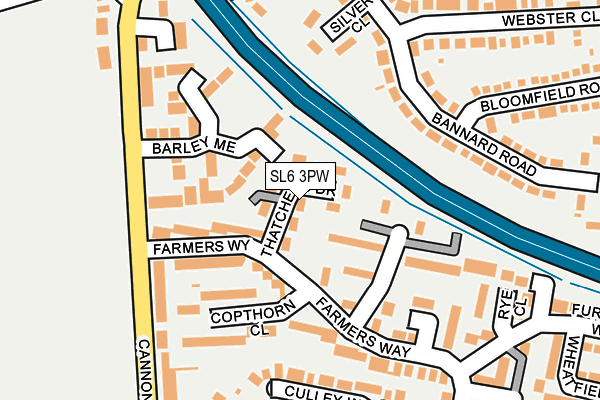 SL6 3PW map - OS OpenMap – Local (Ordnance Survey)