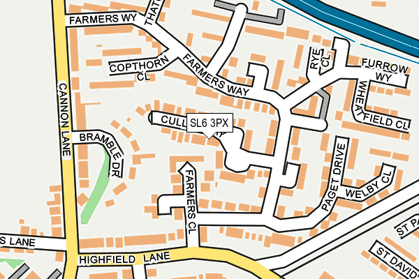 SL6 3PX map - OS OpenMap – Local (Ordnance Survey)