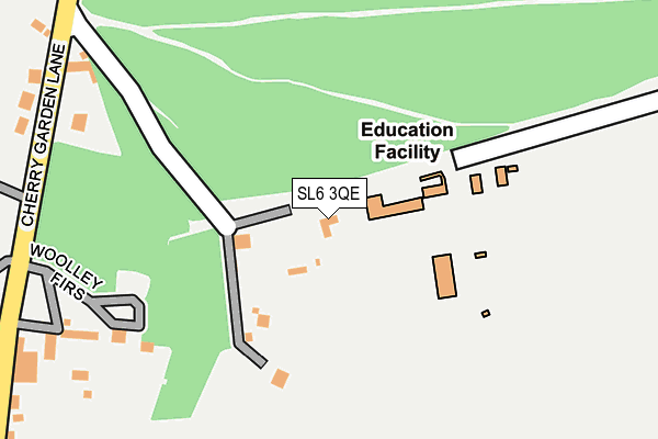 SL6 3QE map - OS OpenMap – Local (Ordnance Survey)
